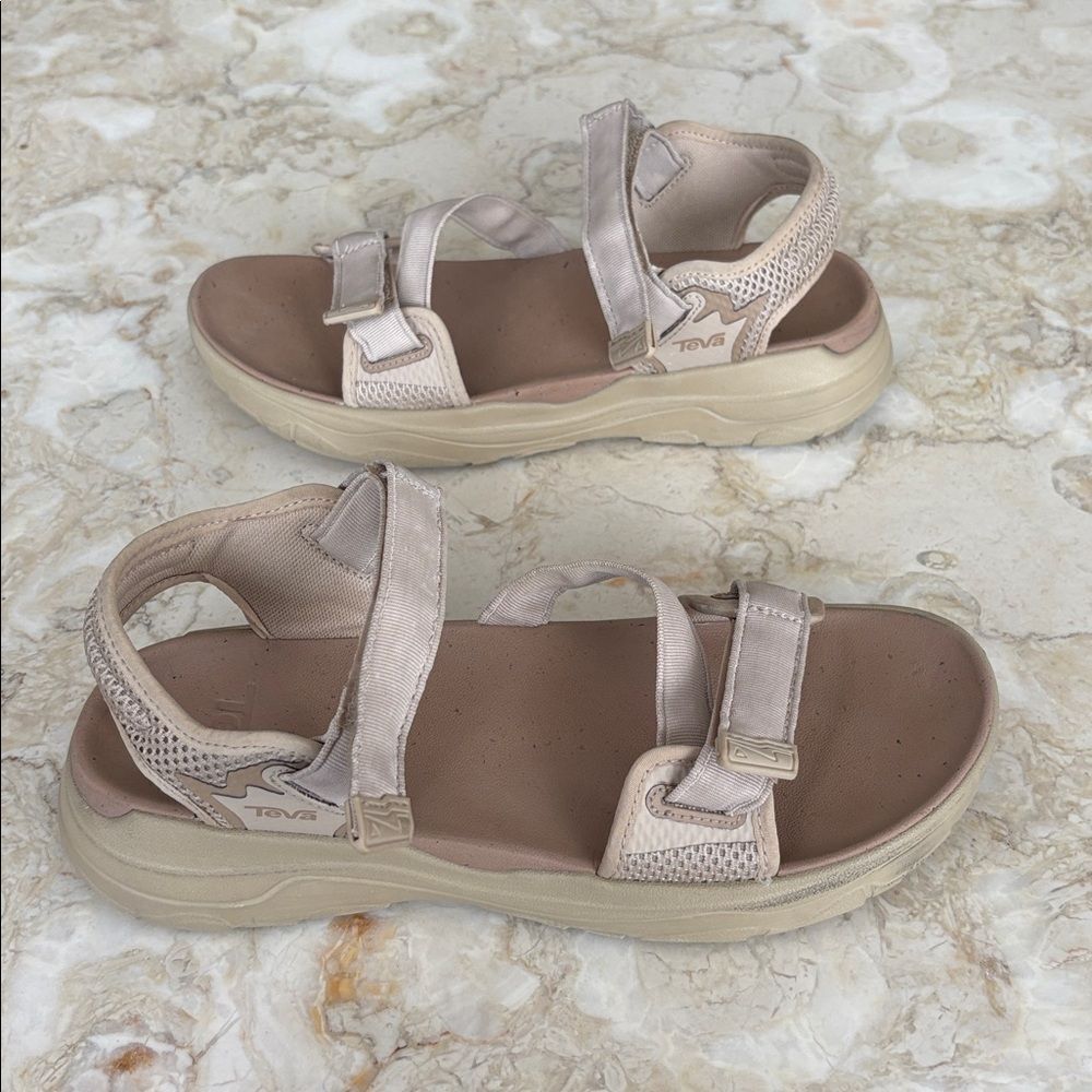 Teva Women's Zymic Sandals Women’s – Neutral Beige – Sport Comfort - Picture 7 of 12
